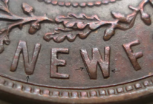 Re-engraved Letters in NEWF