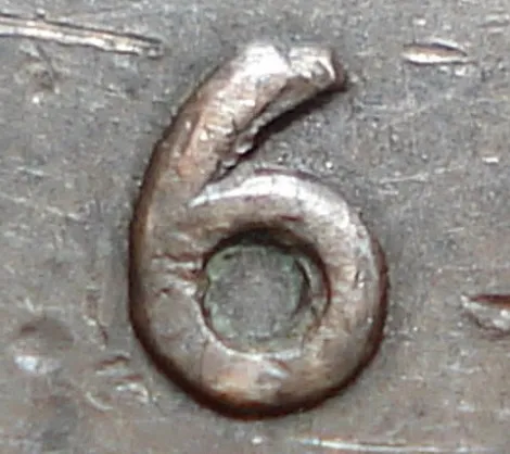 Repunched Short 6 over Tall 6