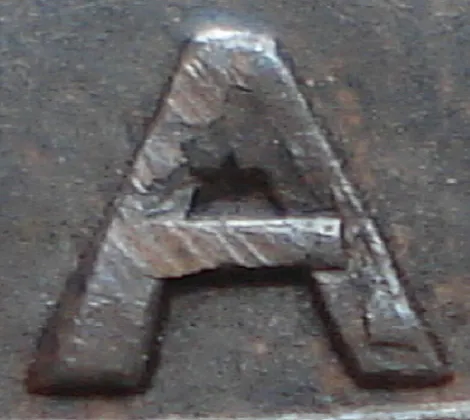 Re-engraved A in LAND