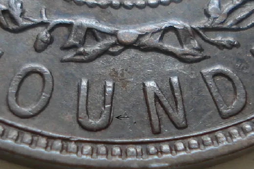 Re-engraved Letters in OUND
