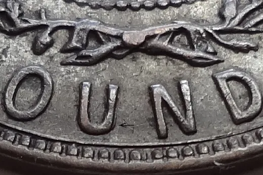 Re-engraved Letters in OUND
