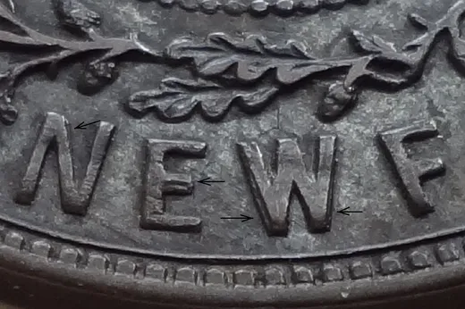 Re-engraved Letters in NEWF