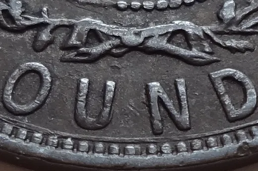 Re-engraved Letters in OUND
