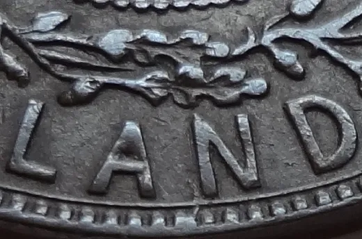 Re-engraved Letters in LAND