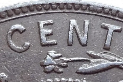 Re-engraved Letters in CENT