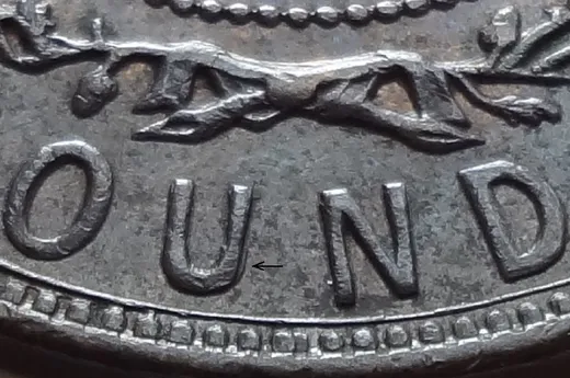 Re-engraved Letters in OUND