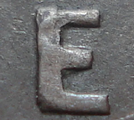 Re-engraved Notched E in CENT