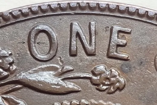 Re-engraved O in ONE