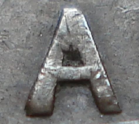 Re-engraved A in LAND