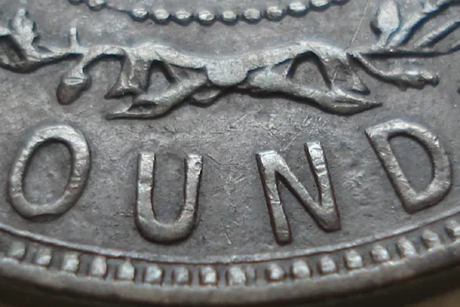 Re-engraved Letters in OUND