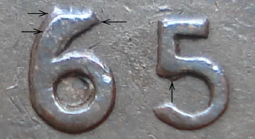 Multi-punched 6 & 5