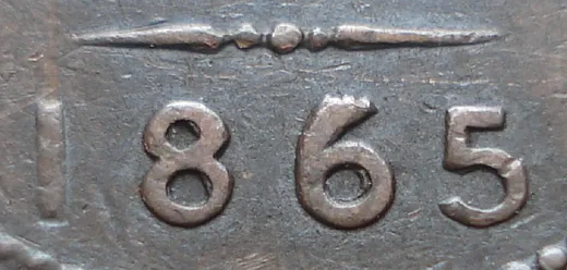 Narrow Date, Repunched 8, 6 & Low 5