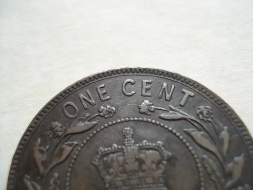 Re-engraved C in CENT