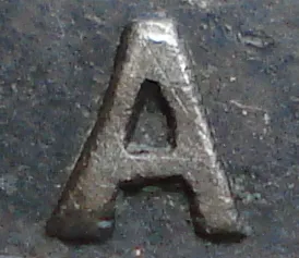 Re-engraved A in LAND