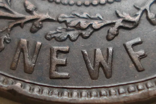 Re-engraved Letters in NEWF