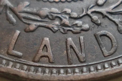 Re-engraved Letters in LAND