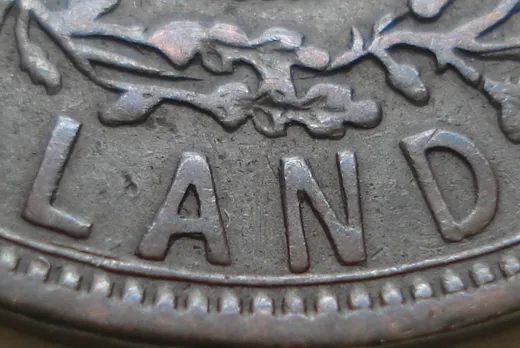 Re-engraved Letters in LAND