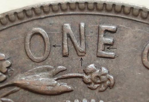 Re-engraved Letters in ONE