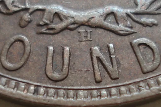 Re-engraved Letters in OUND