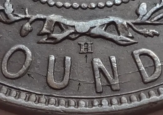 Re-engraved Letters in OUND