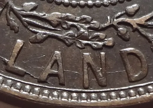 Re-engraved Letters in LAND