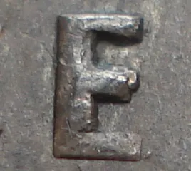 Re-engraved E in CENT