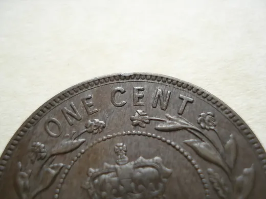 Re-engraved C in CENT