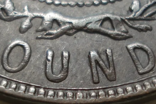 Re-engraved Letters in OUND
