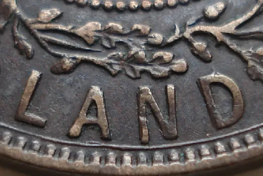 Re-engraved Letters in LAND