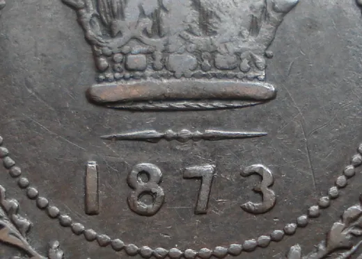 Narrow Date, Re-engraved Letters