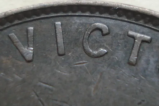 Re-engraved Letters in VICT