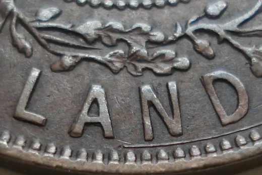 Re-engraved Letters in LAND