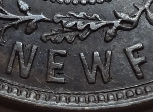Re-engraved Letters in NEWF