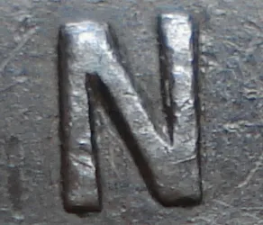 Re-engraved N in OUND