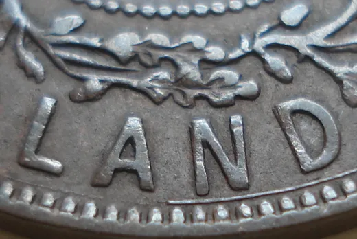 Re-engraved Letters in LAND