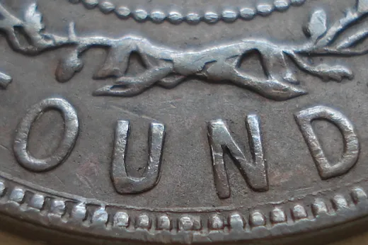 Re-engraved Letters in OUND
