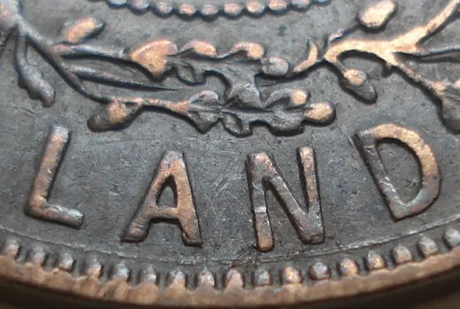 Re-engraved Letters in LAND