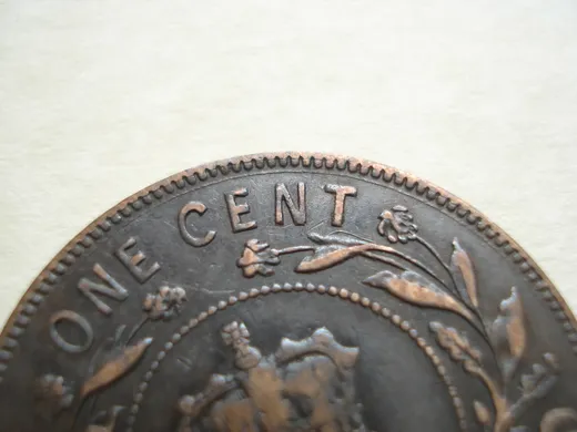 Re-engraved N in CENT
