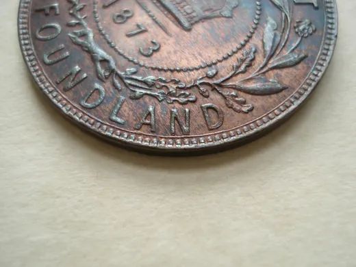 Re-engraved N in LAND