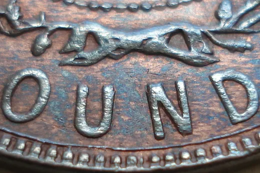 Re-engraved Letters in OUND