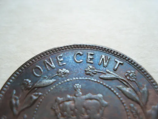 Re-engraved C in CENT