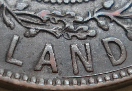 Re-engraved Letters in LAND