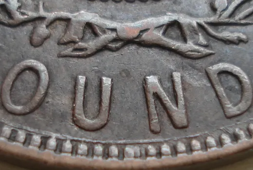 Re-engraved Letters in OUND