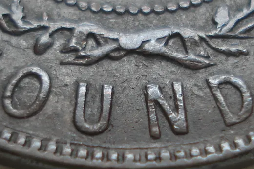 Re-engraved Letters in OUND