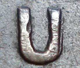 Re-engraved U in OUND