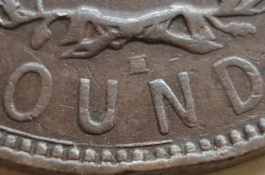 Re-engraved Letters in OUND