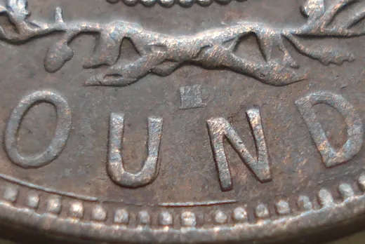 Re-engraved Letters in OUND