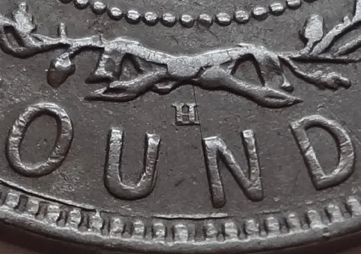 Medium Date, Repunched 1 & 7