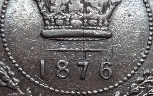 Medium Date, Repunched 1 & 7