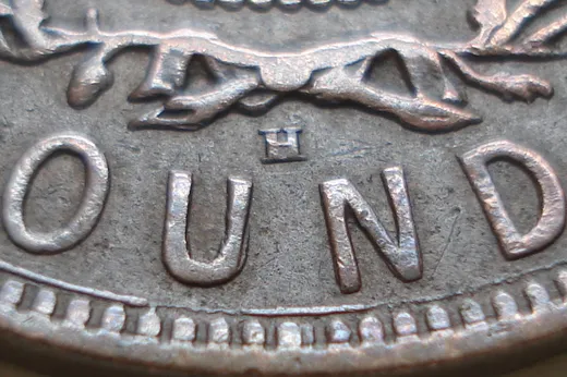 Re-engraved Letters in OUND